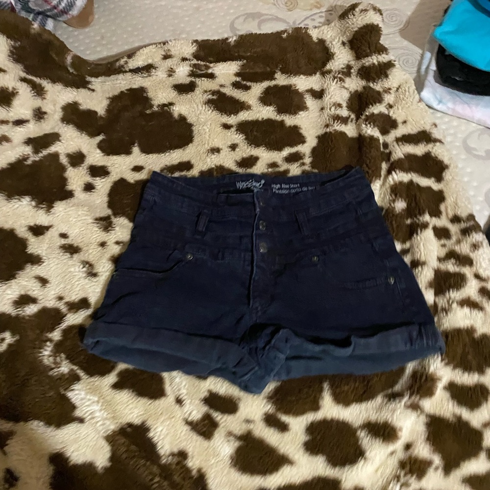 Black high waisted shorts